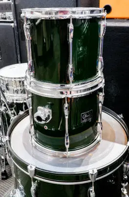 Pearl Export Drum Set in Green w/Hardware 2
